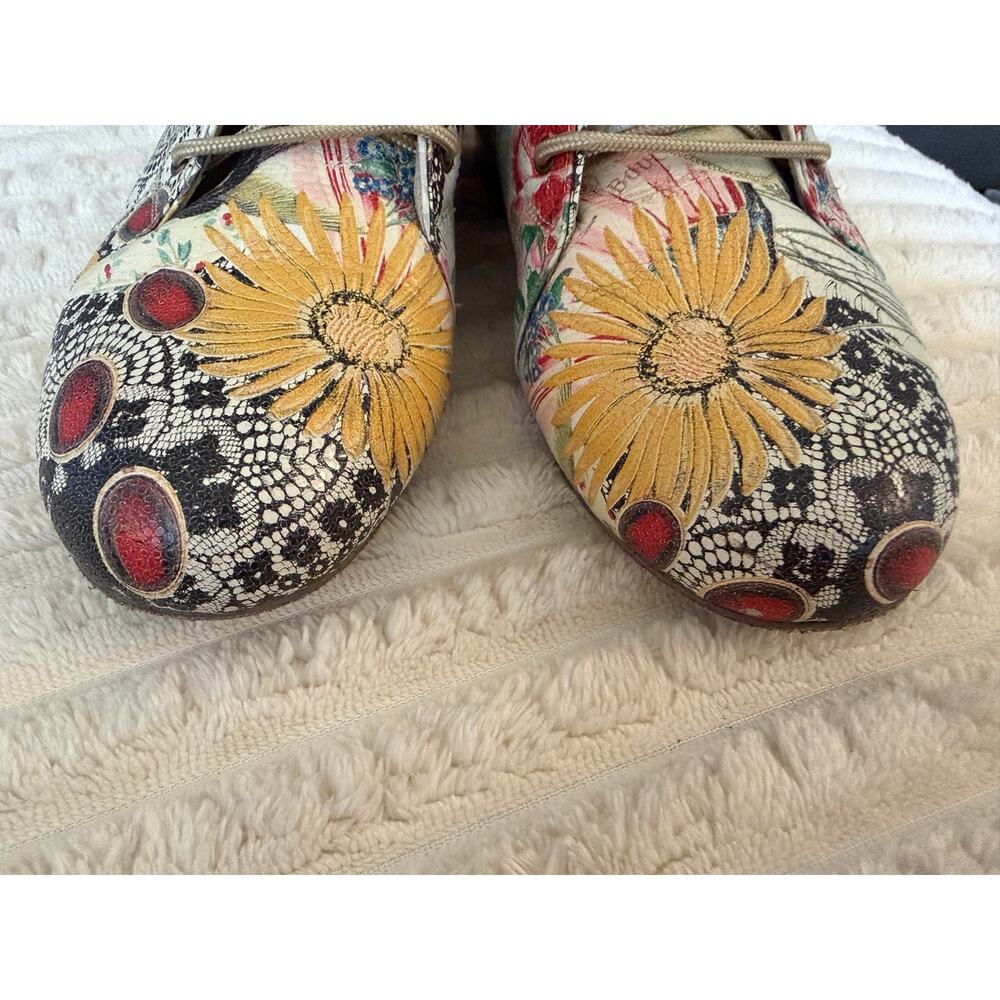 D’Raso BJ01 Practice Theater Dance Boots Sunflower Lace Floral size 5 (9 inches) - Picture 9 of 9